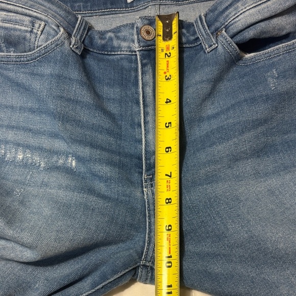 KanCan Estilo Frayed Hem Blue Sraignt Leg Jeans size 11 - Picture 6 of 10